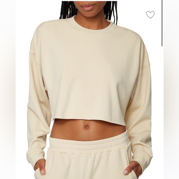 WeWoreWhat Tops - NWOT WEWOREWHAT Cropped Crewneck Sweatshirt